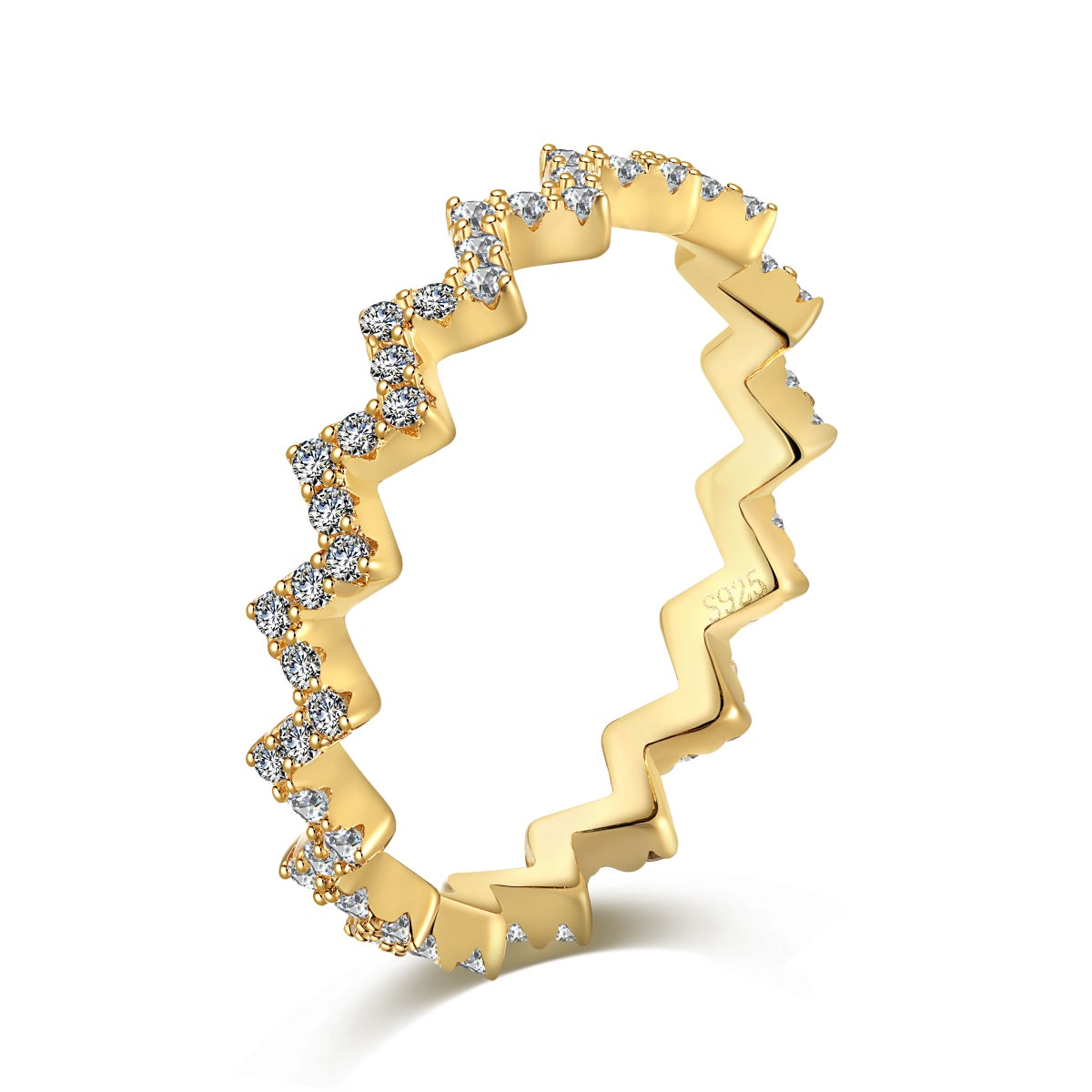 [Oramore Jewelry]Delicate Enchanting Wave Shape Daily Ring