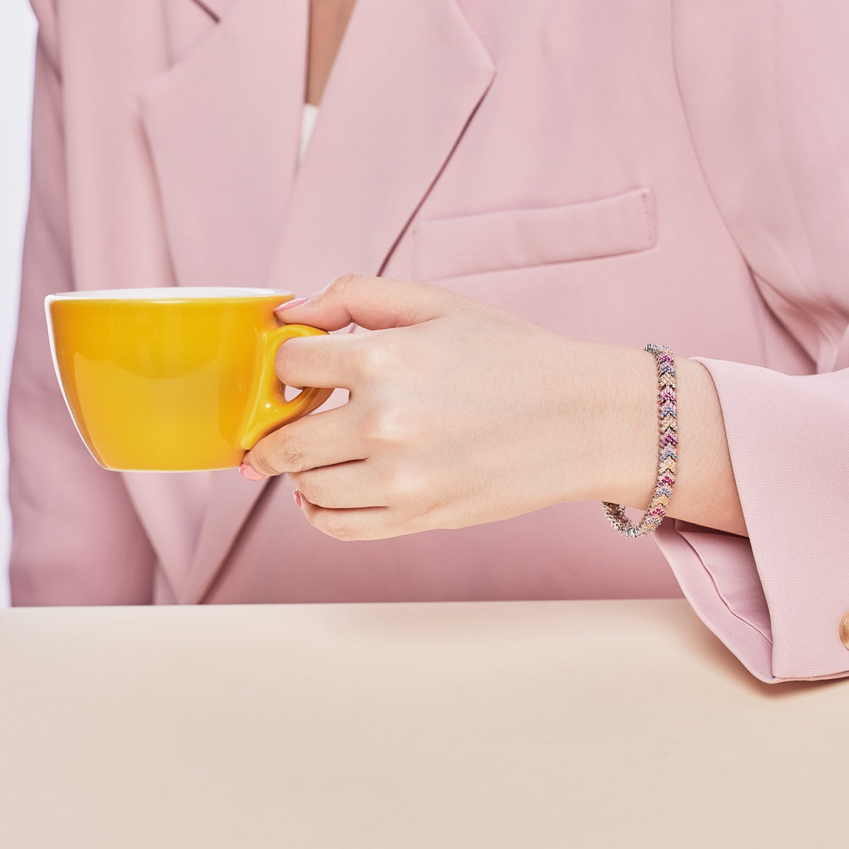 [Oramore Jewelry]Ornate Sparkling Round Cut Party Bracelet