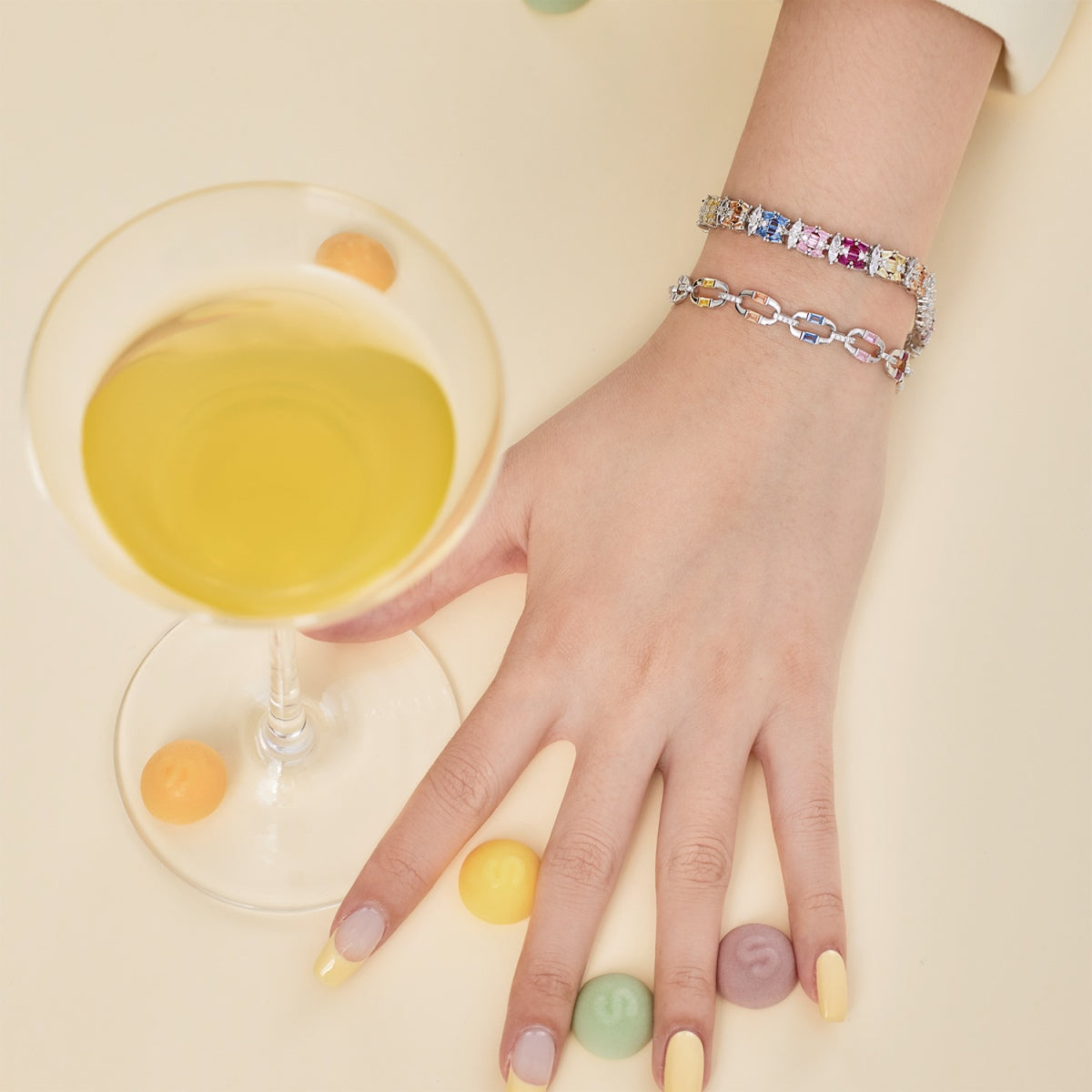 [Oramore Jewelry]Dazzling Colorful Daily Bracelet