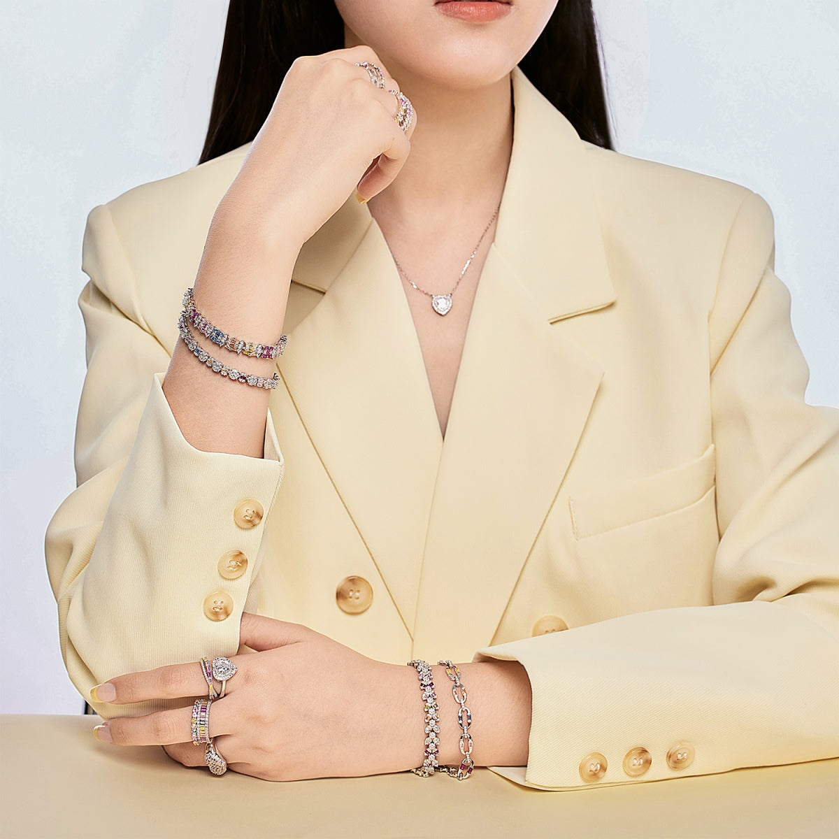 [Oramore Jewelry]Dazzling Colorful Daily Bracelet