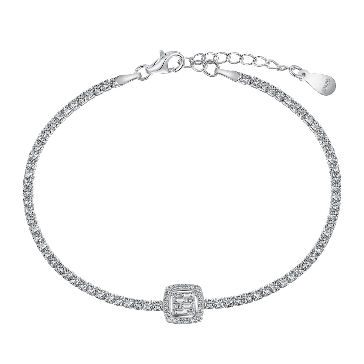 [Oramore Jewelry]Luxurious Dazzling Square Shape Banquet Bracelet