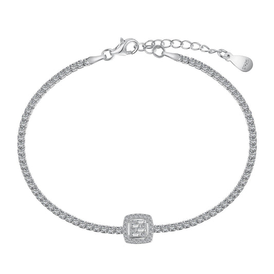 [Oramore Jewelry]Luxurious Dazzling Square Shape Banquet Bracelet