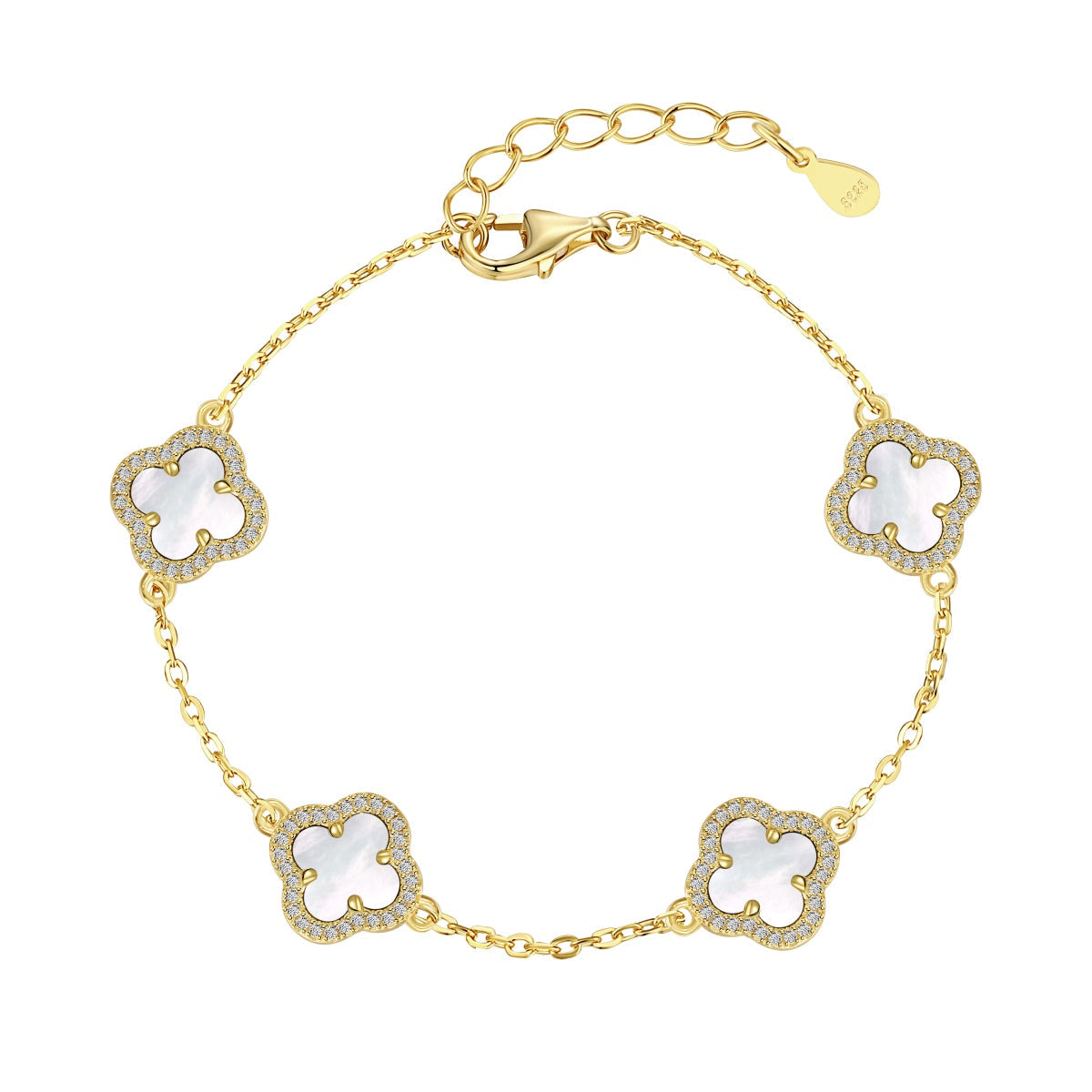 [Oramore Jewelry]Four-Leaf Clover Exquisite Bracelet