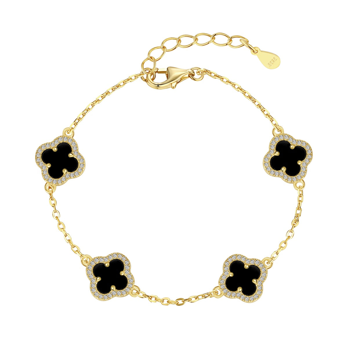 [Oramore Jewelry]Four-Leaf Clover Exquisite Bracelet