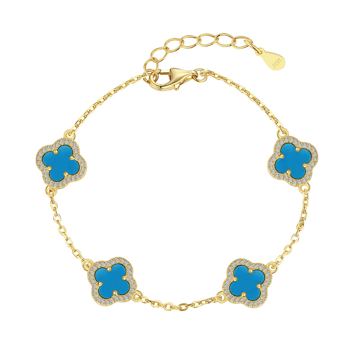 [Oramore Jewelry]Four-Leaf Clover Exquisite Bracelet
