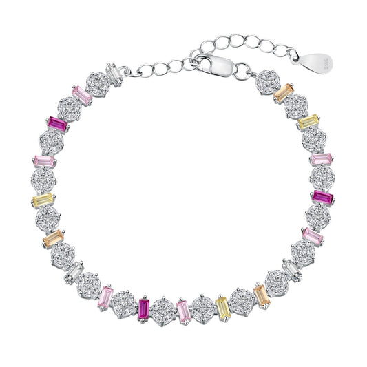 [Oramore Jewelry]Radiant Colorful Round Shape Daily Bracelet