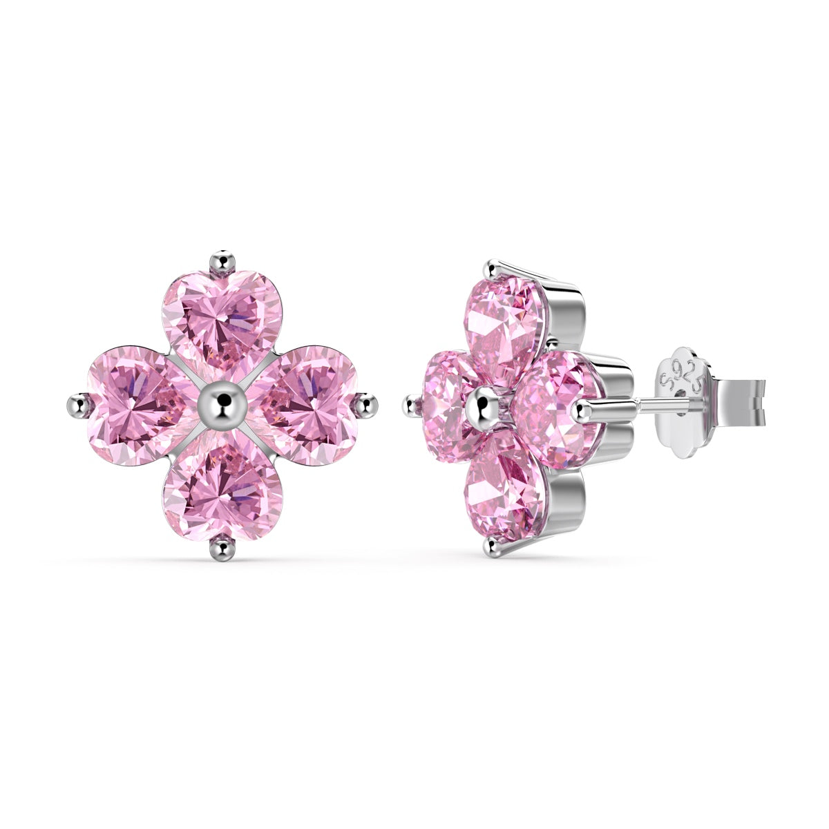 [Oramore Jewelry]Four-Leaf Clover Ball Earrings