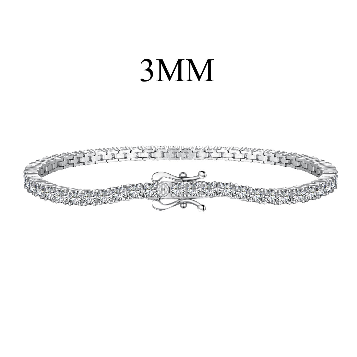 [Oramore Jewelry]Dainty Charming Round Cut Tennis Bracelet