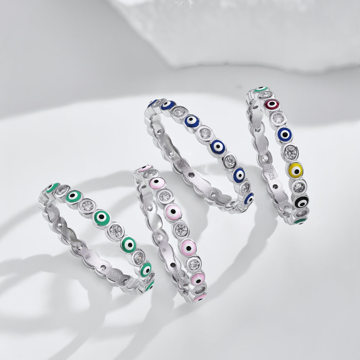 [Oramore Jewelry]Sparkling Vibrant Round Shape Daily Ring