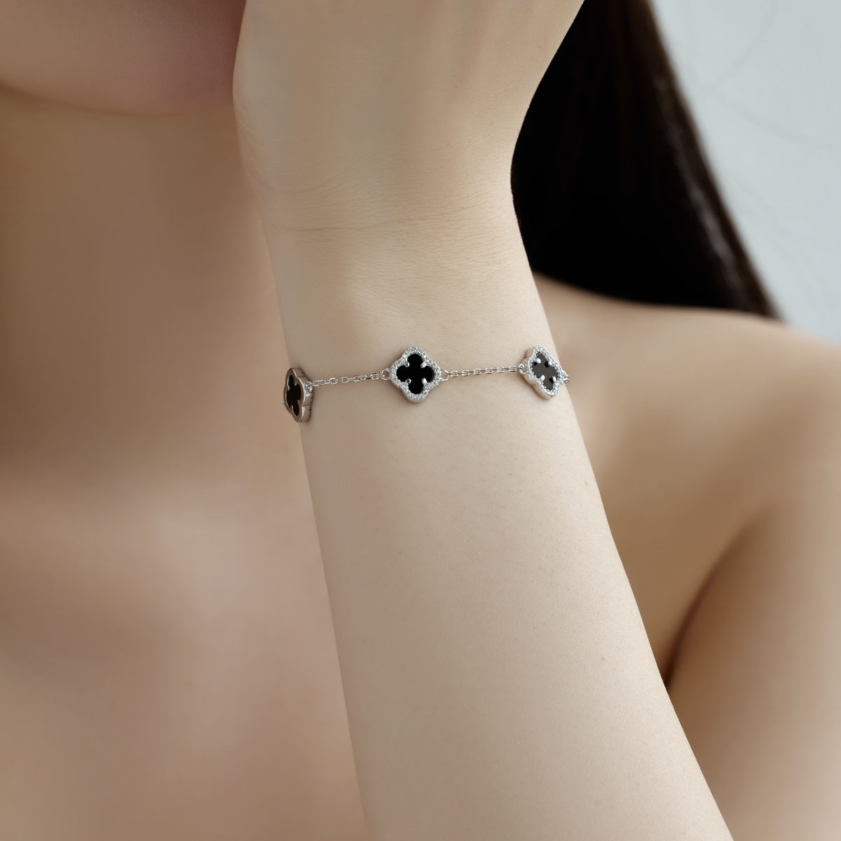 [Oramore Jewelry]Four-Leaf Clover Exquisite Bracelet