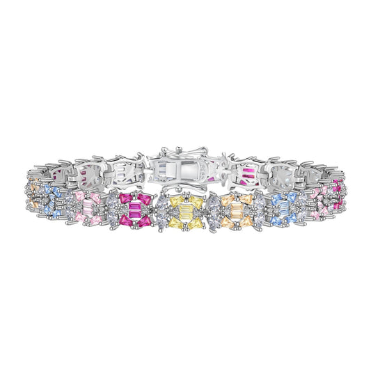 [Oramore Jewelry]Delicate Colorful Multi Cut Party Bracelet