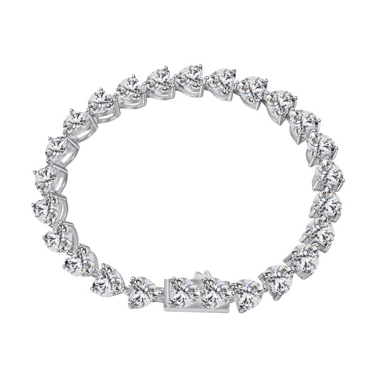 [Oramore Jewelry]0.75 Carat Elegant Romantic Heart Shape Lover Bracelet