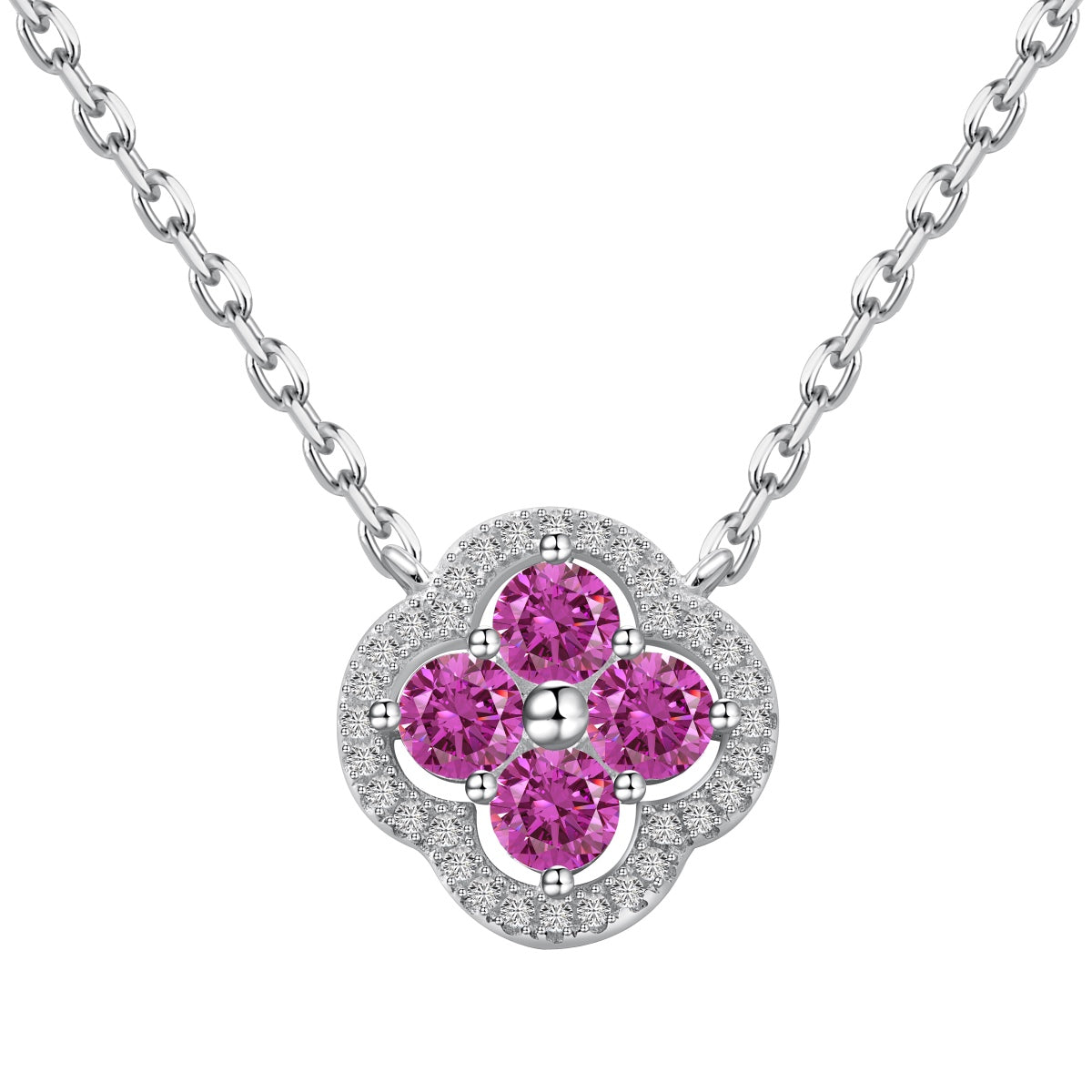 [Oramore Jewelry]Exquisite Necklace With Four-Leaf Clover Flower Design