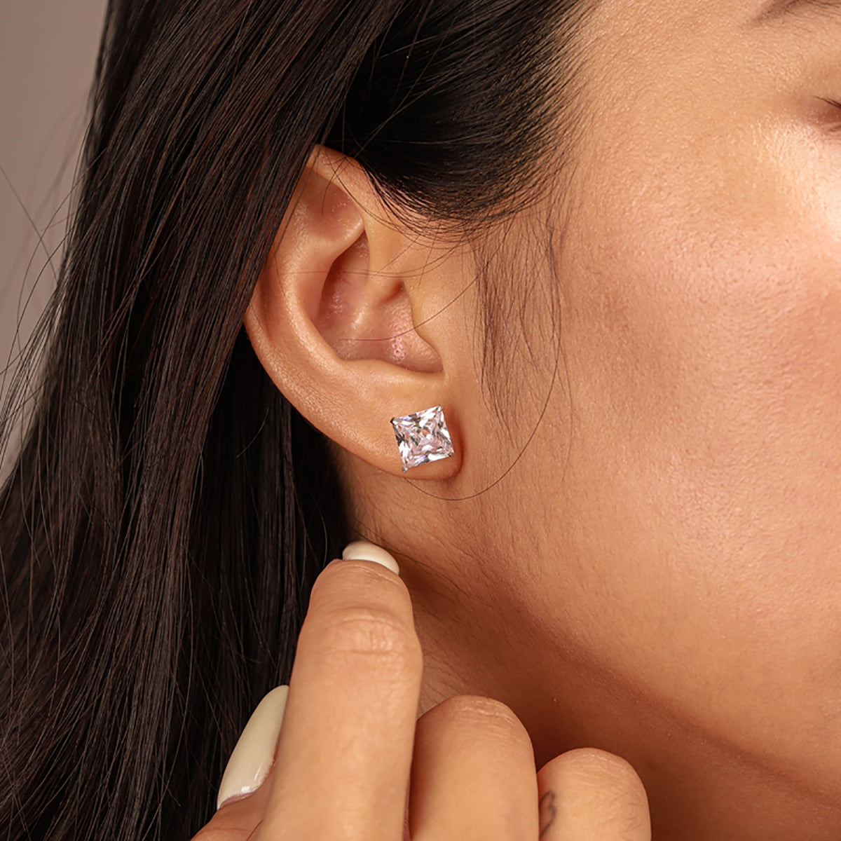 [Oramore Jewelry]Ornate Square Shape Earrings