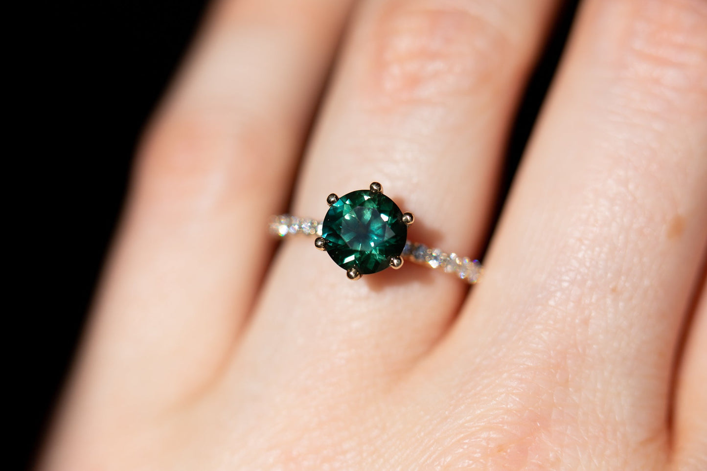 [Oramore Jewelry]The Arya with green sapphire