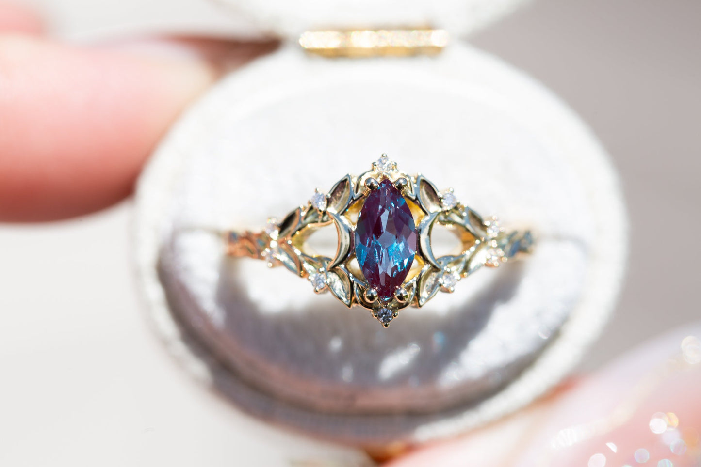 [Oramore Jewelry]Customize your own Briar moon setting with marquise center