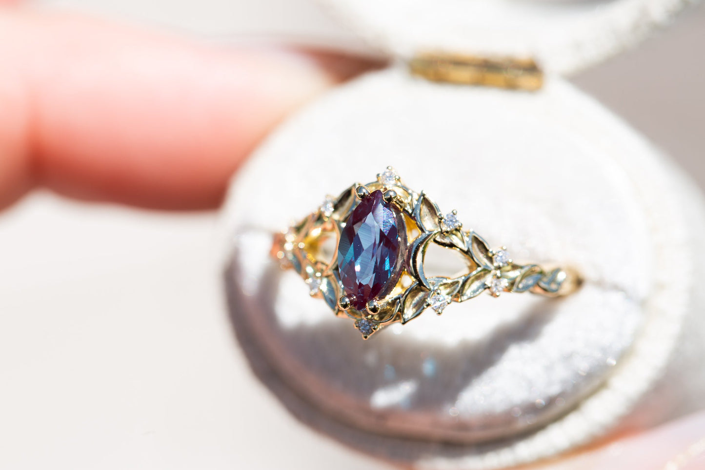 [Oramore Jewelry]Customize your own Briar moon setting with marquise center