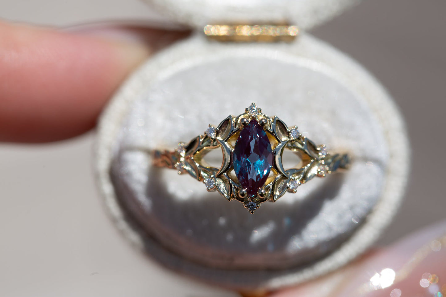 [Oramore Jewelry]Customize your own Briar moon setting with marquise center