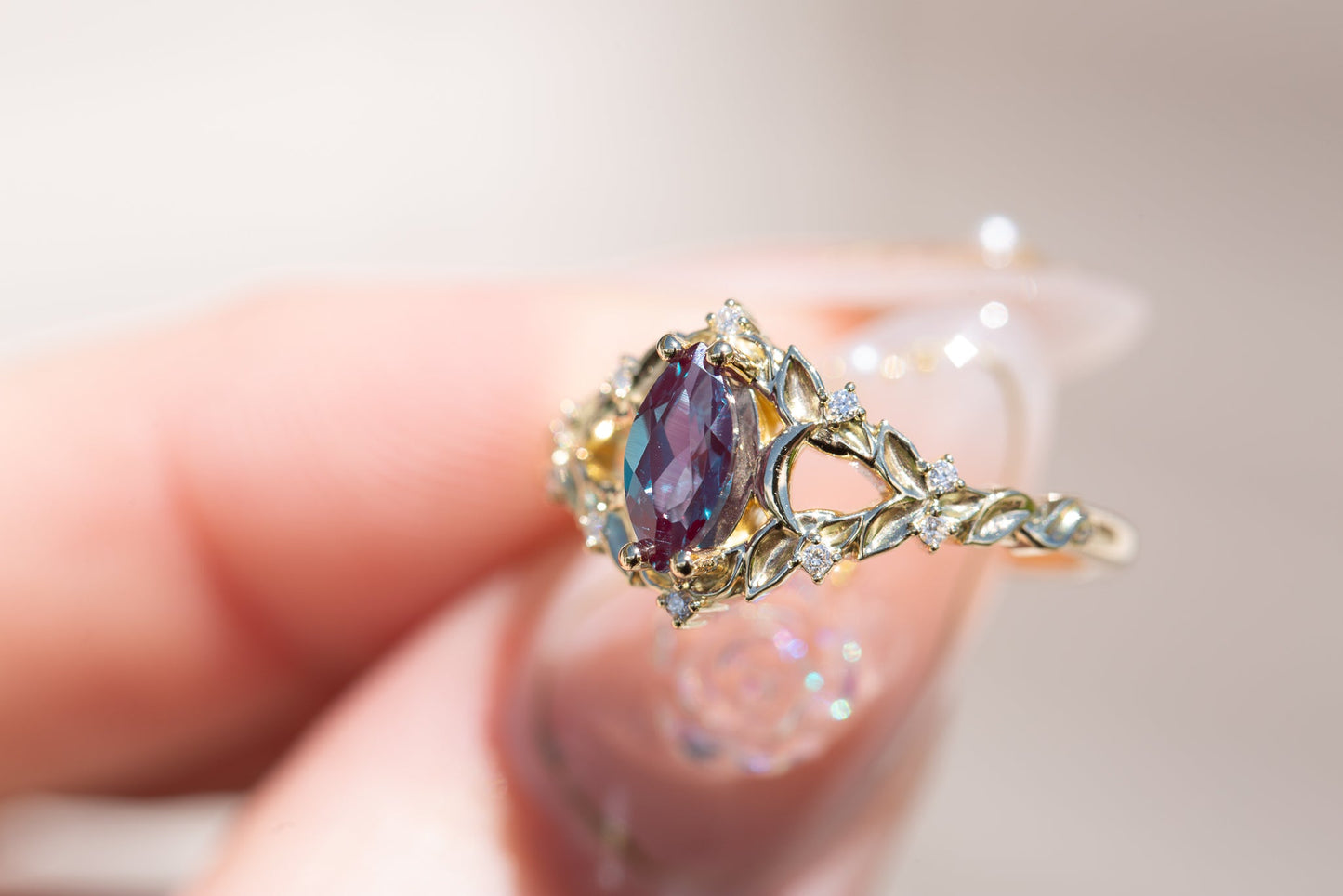 [Oramore Jewelry]Customize your own Briar moon setting with marquise center