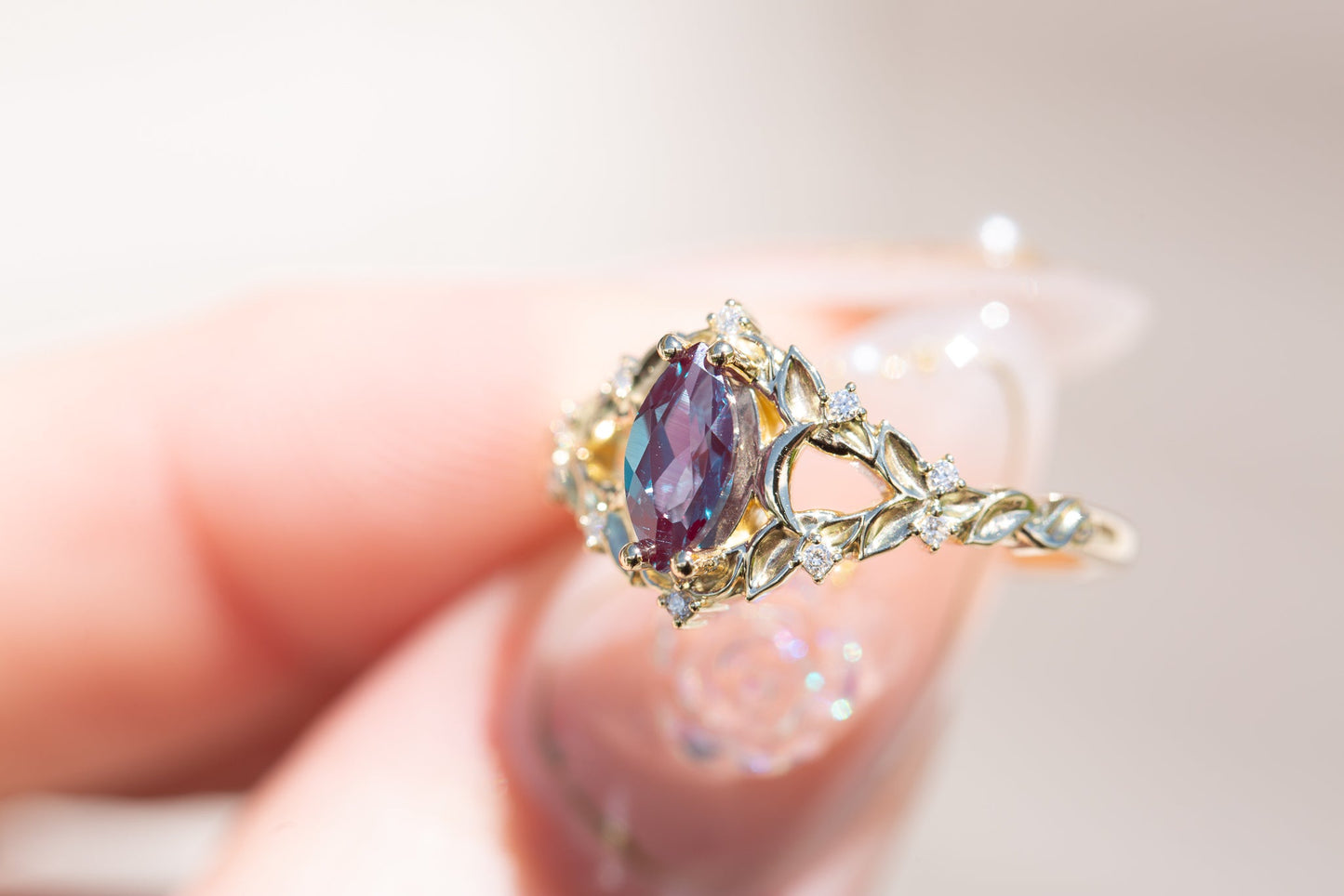 [Oramore Jewelry]Customize your own Briar moon setting with marquise center