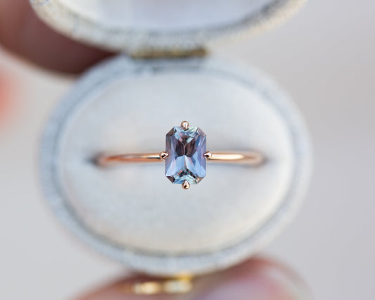 [Oramore Jewelry]Solitaire multi color sapphire ring