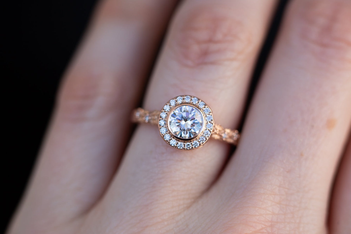 [Oramore Jewelry]Crown of thorns with white moissanite