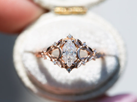 [Oramore Jewelry]Customize your own Briar moon setting with marquise center