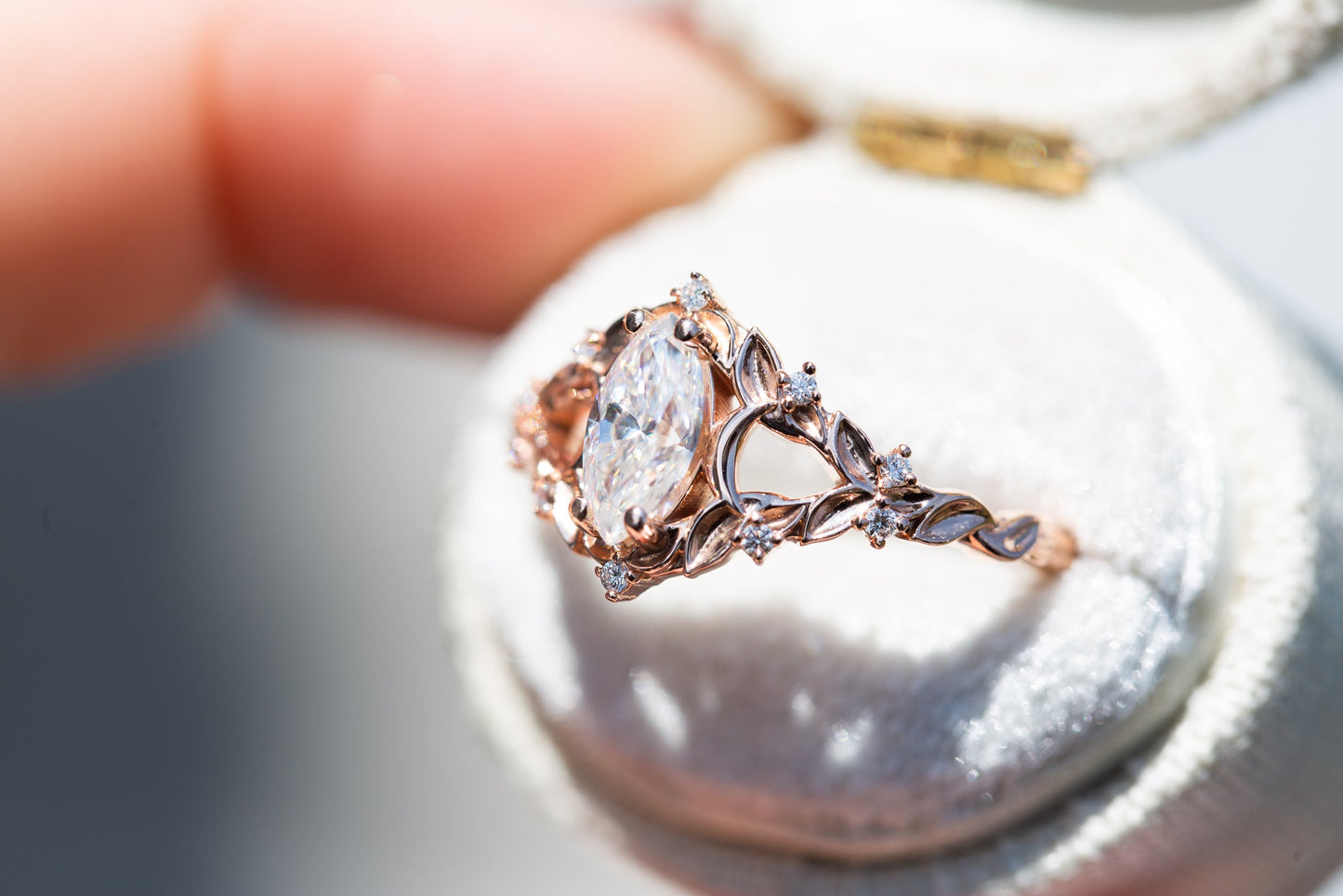 [Oramore Jewelry]Customize your own Briar moon setting with marquise center