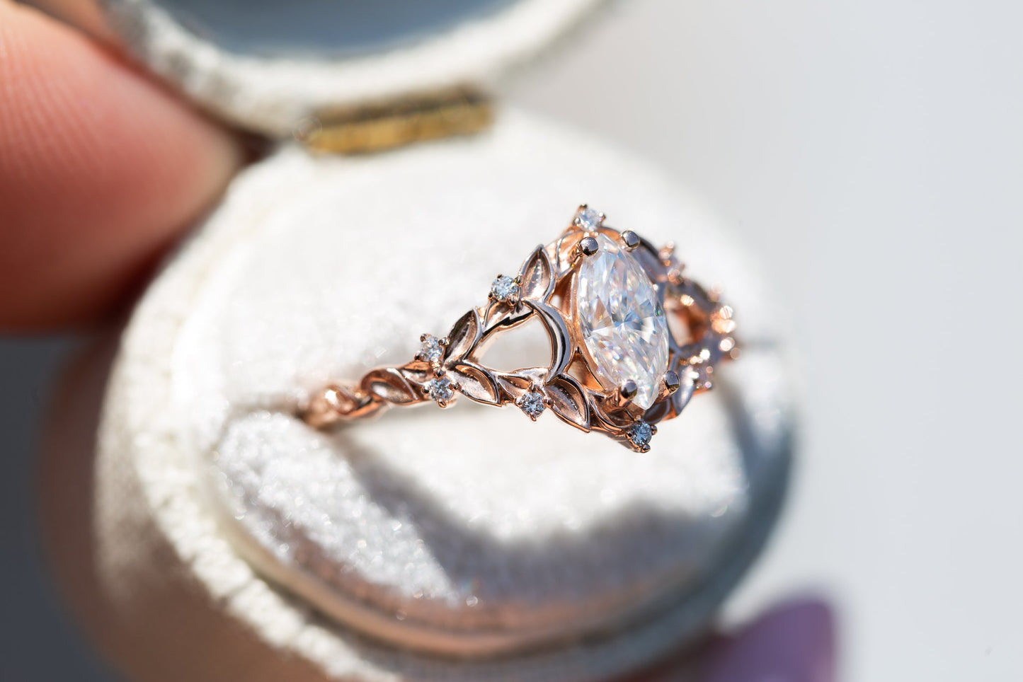 [Oramore Jewelry]Customize your own Briar moon setting with marquise center