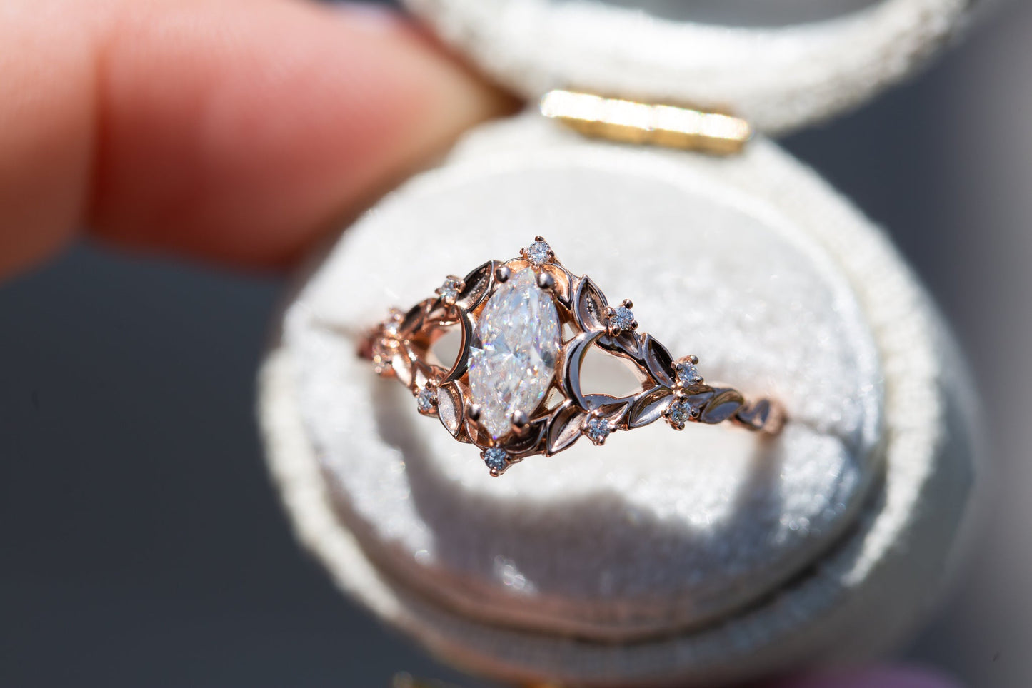 [Oramore Jewelry]Customize your own Briar moon setting with marquise center