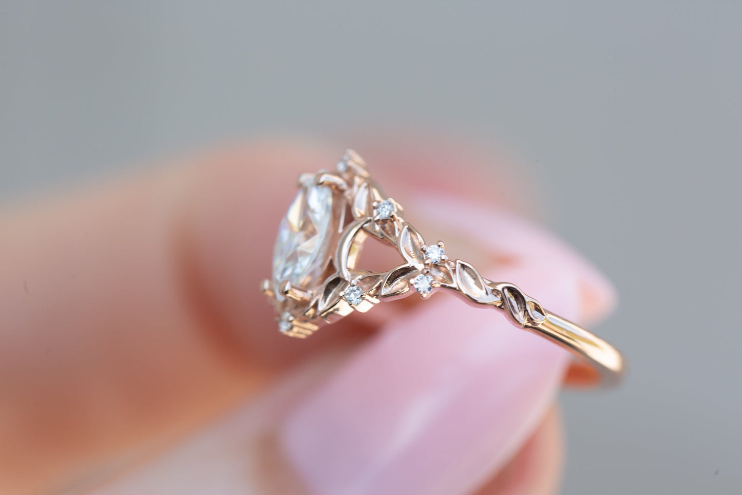 [Oramore Jewelry]Customize your own Briar moon setting with marquise center