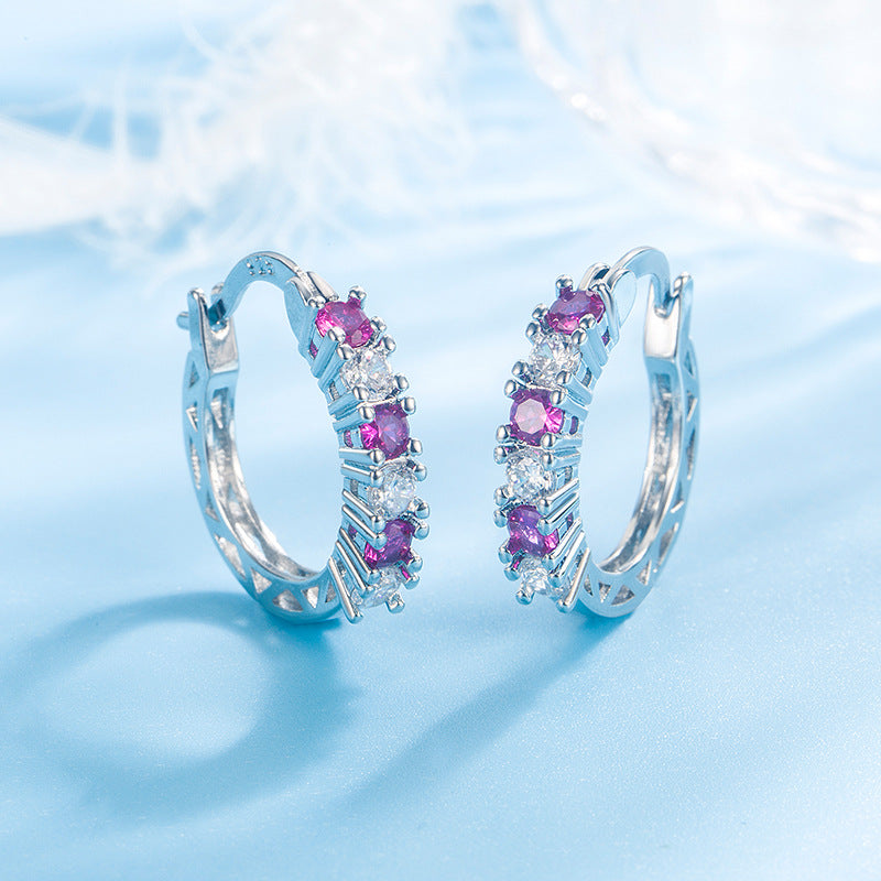 [Oramore Jewelry]Unique Round Cut Daily Earrings
