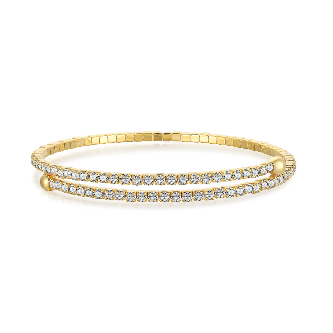 [Oramore Jewelry]Row of Diamonds Round Fashion Bracelet
