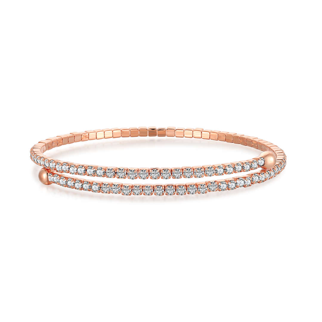 [Oramore Jewelry]Row of Diamonds Round Fashion Bracelet