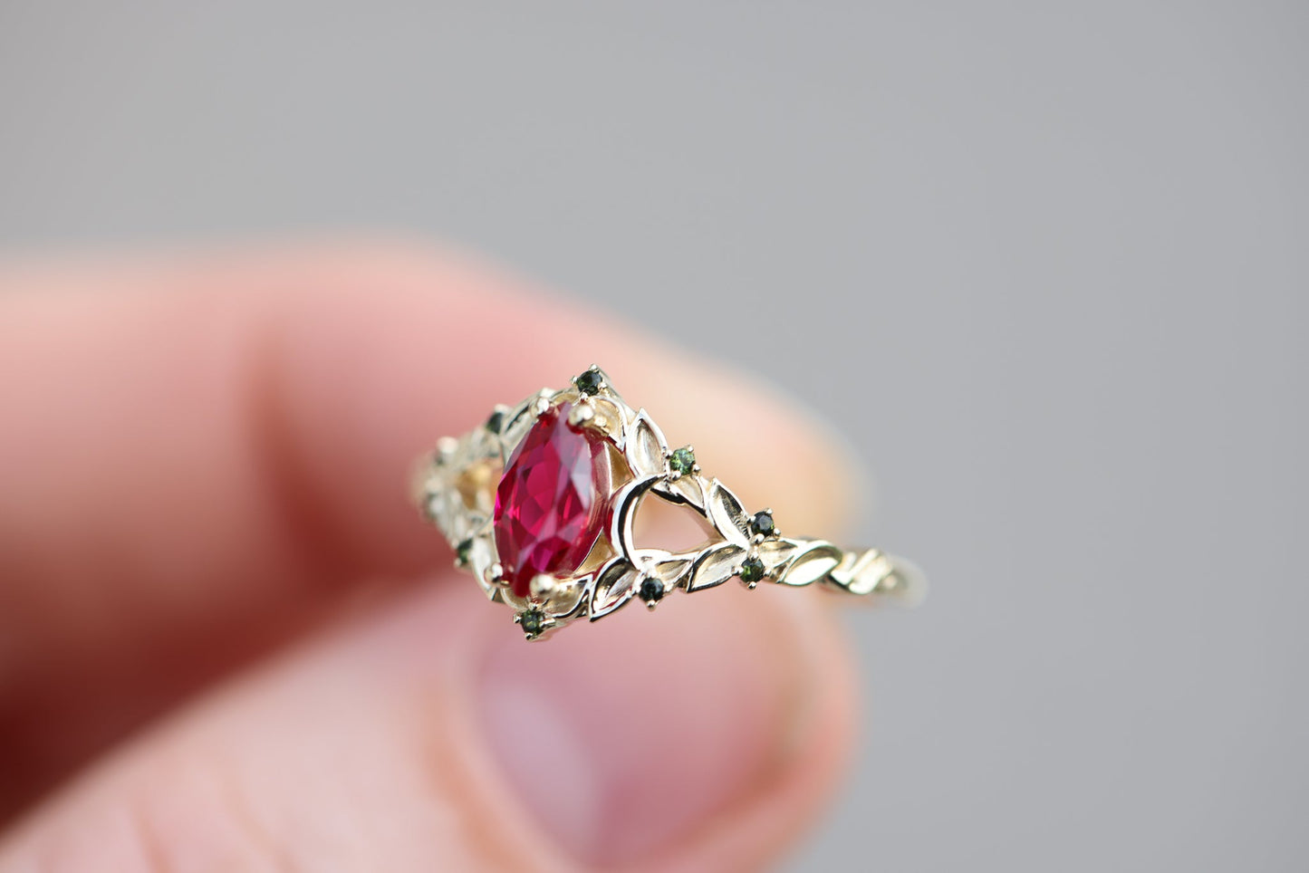[Oramore Jewelry]Customize your own Briar moon setting with marquise center