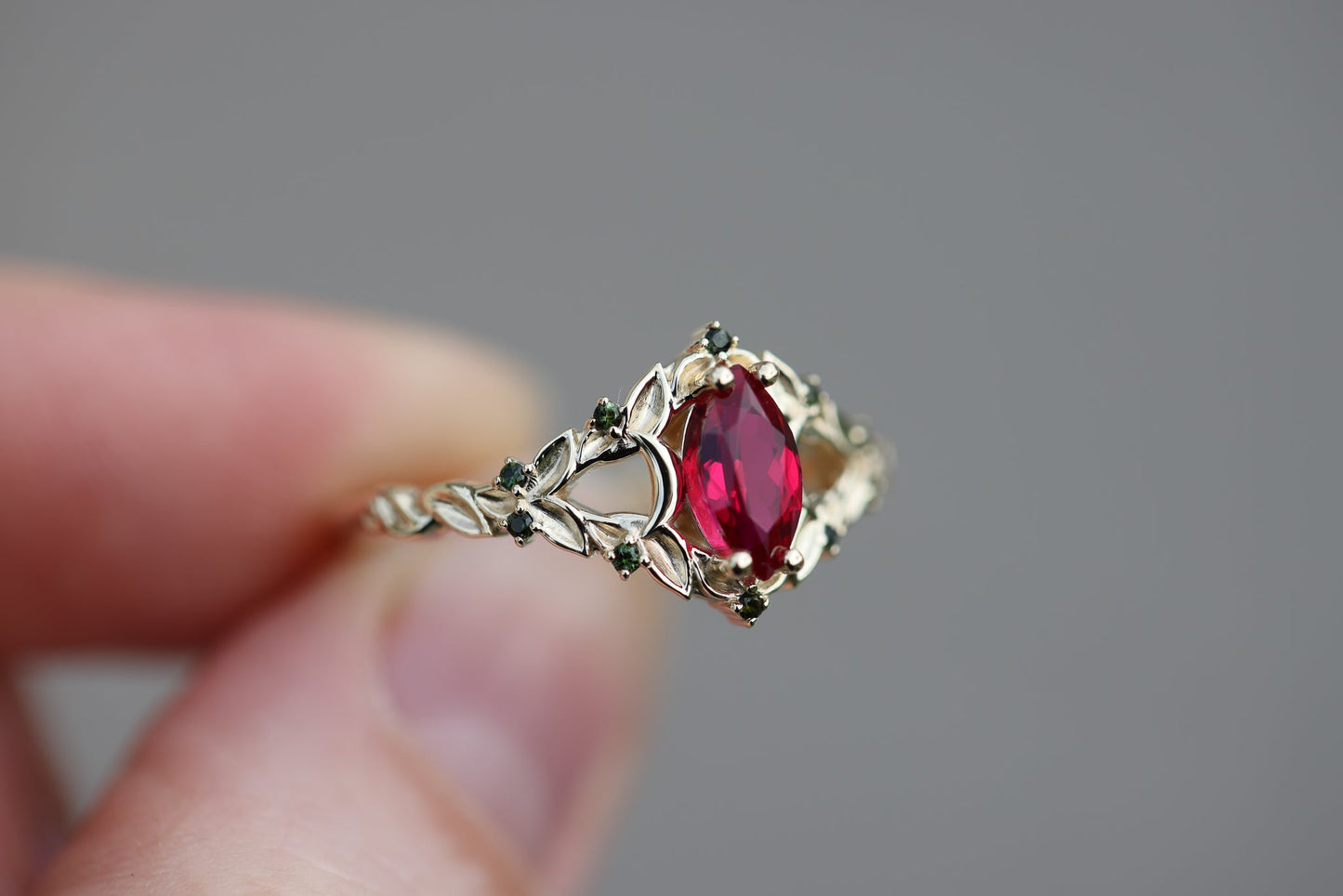 [Oramore Jewelry]Customize your own Briar moon setting with marquise center