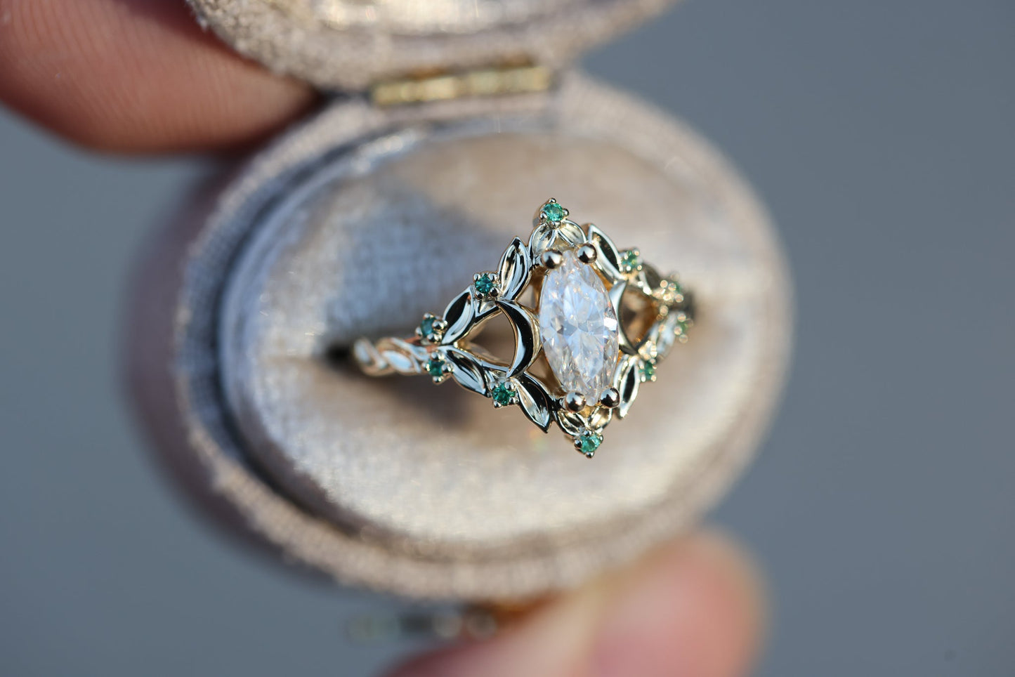 [Oramore Jewelry]Customize your own Briar moon setting with marquise center