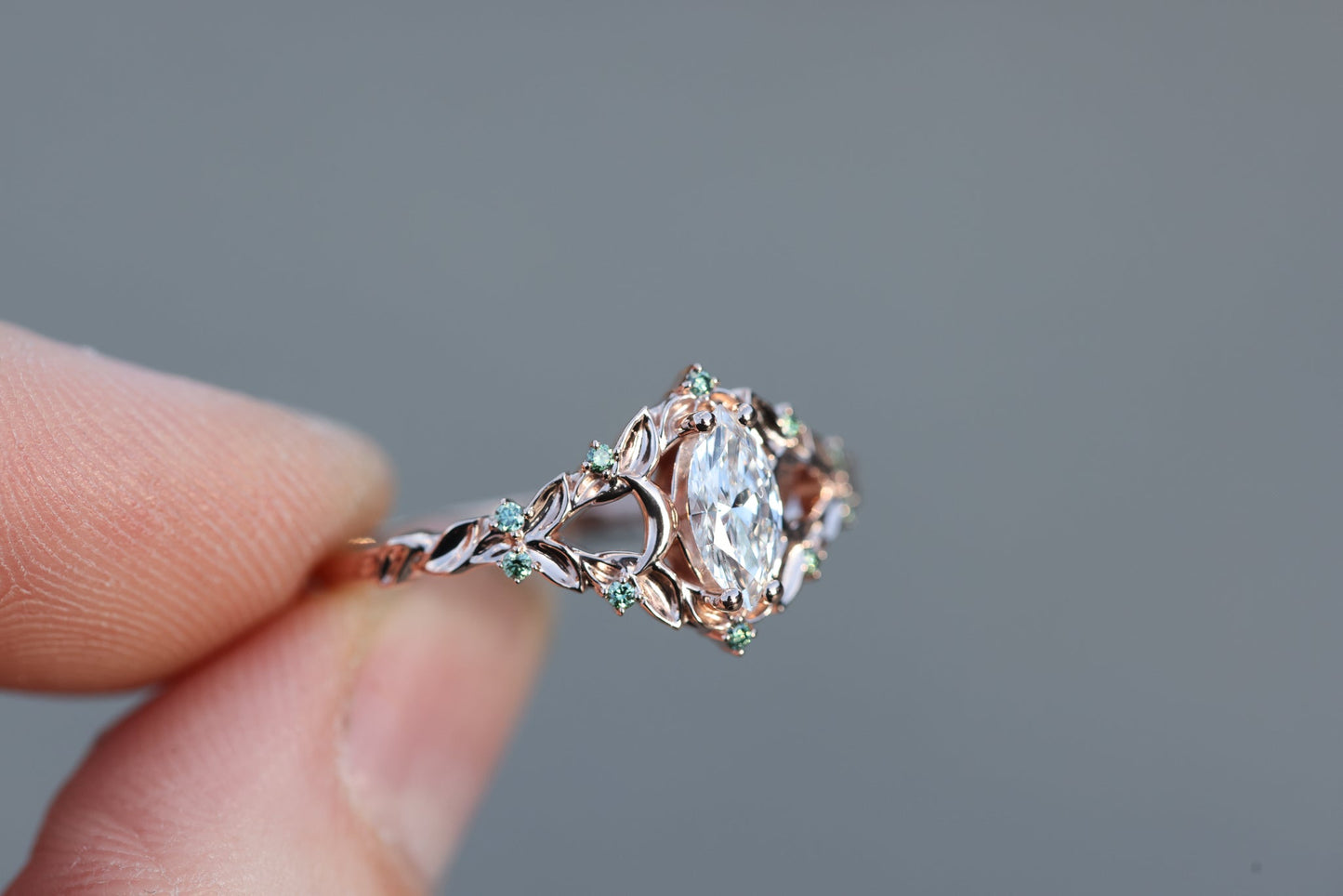 [Oramore Jewelry]Customize your own Briar moon setting with marquise center
