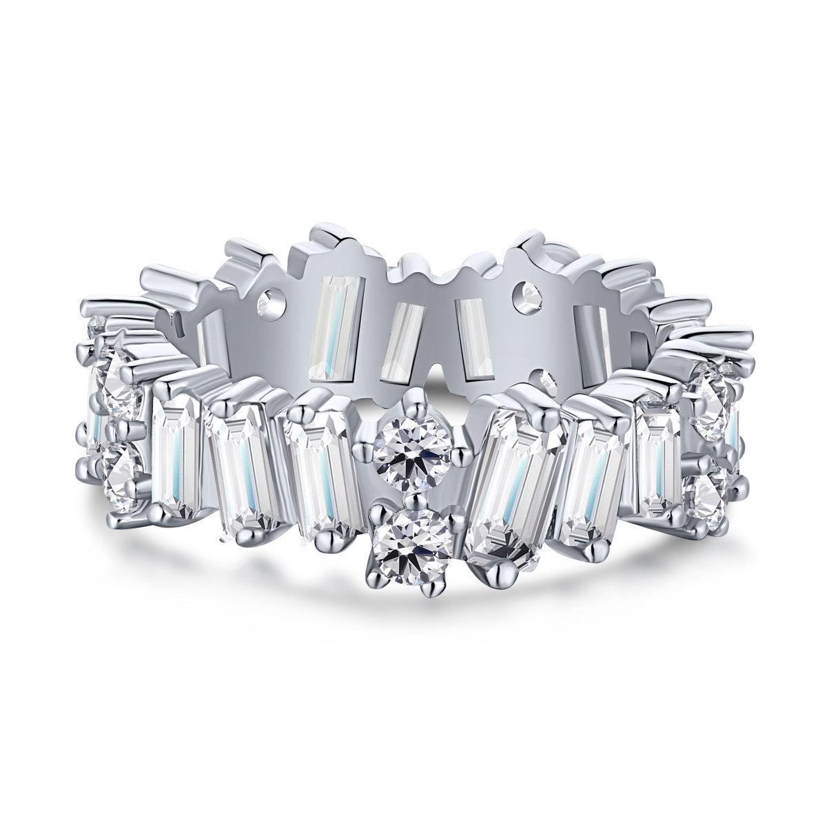 [Oramore Jewelry]Delicate Multi Shape Tennis Ring