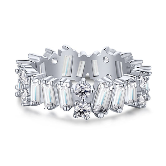[Oramore Jewelry]Delicate Multi Shape Tennis Ring