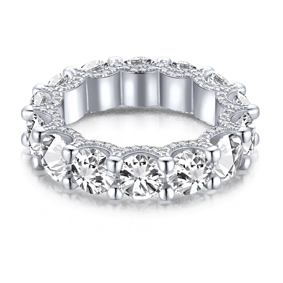 [Oramore Jewelry]Gorgeous Round Cut Tennis Ring