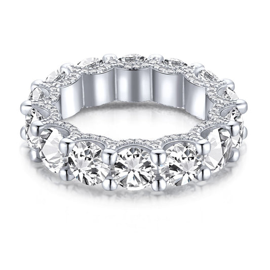 [Oramore Jewelry]Gorgeous Round Cut Tennis Ring