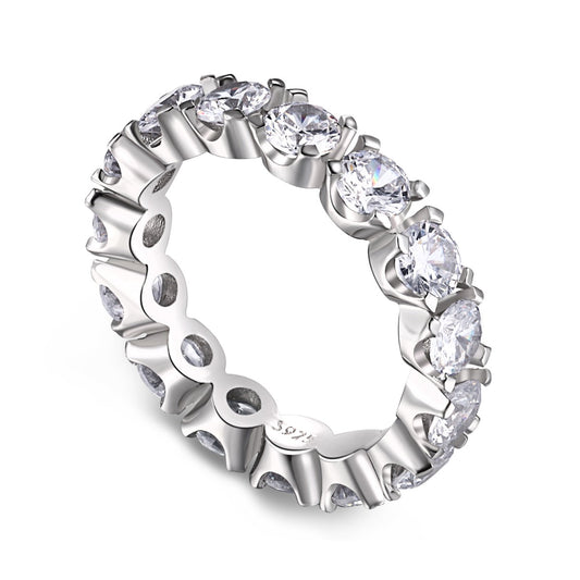 [Oramore Jewelry]Eternity Round Cut Tennis Ring