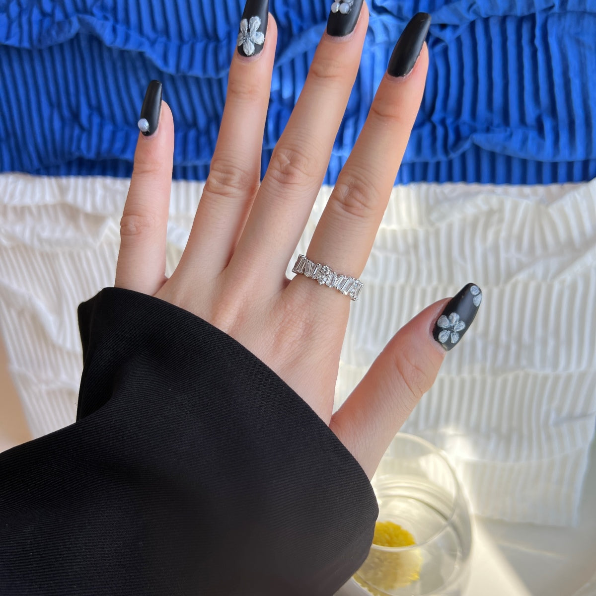 [Oramore Jewelry]Delicate Multi Shape Tennis Ring