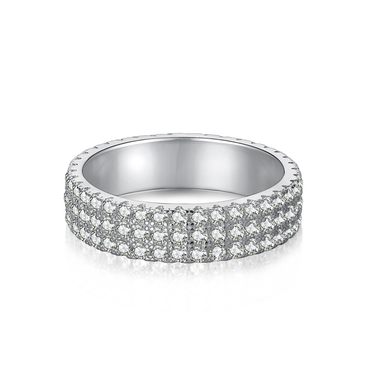 [Oramore Jewelry]Dainty Round Cut Tennis Ring