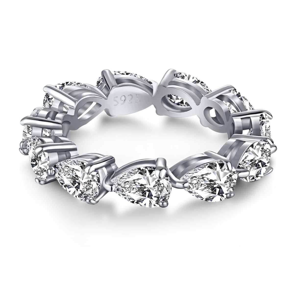 [Oramore Jewelry]Exquisite Pear Cut Tennis Ring